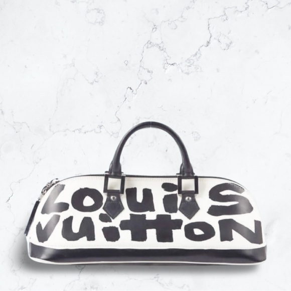 Louis Vuitton Handbags - Louis Vuitton Graffiti Alma Horizontal Black